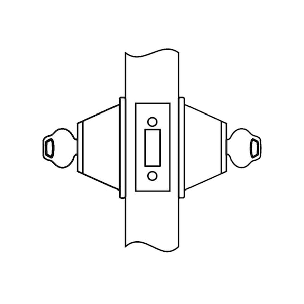 Double Cylinder, Conventional Cylinder, Satin Chrome
